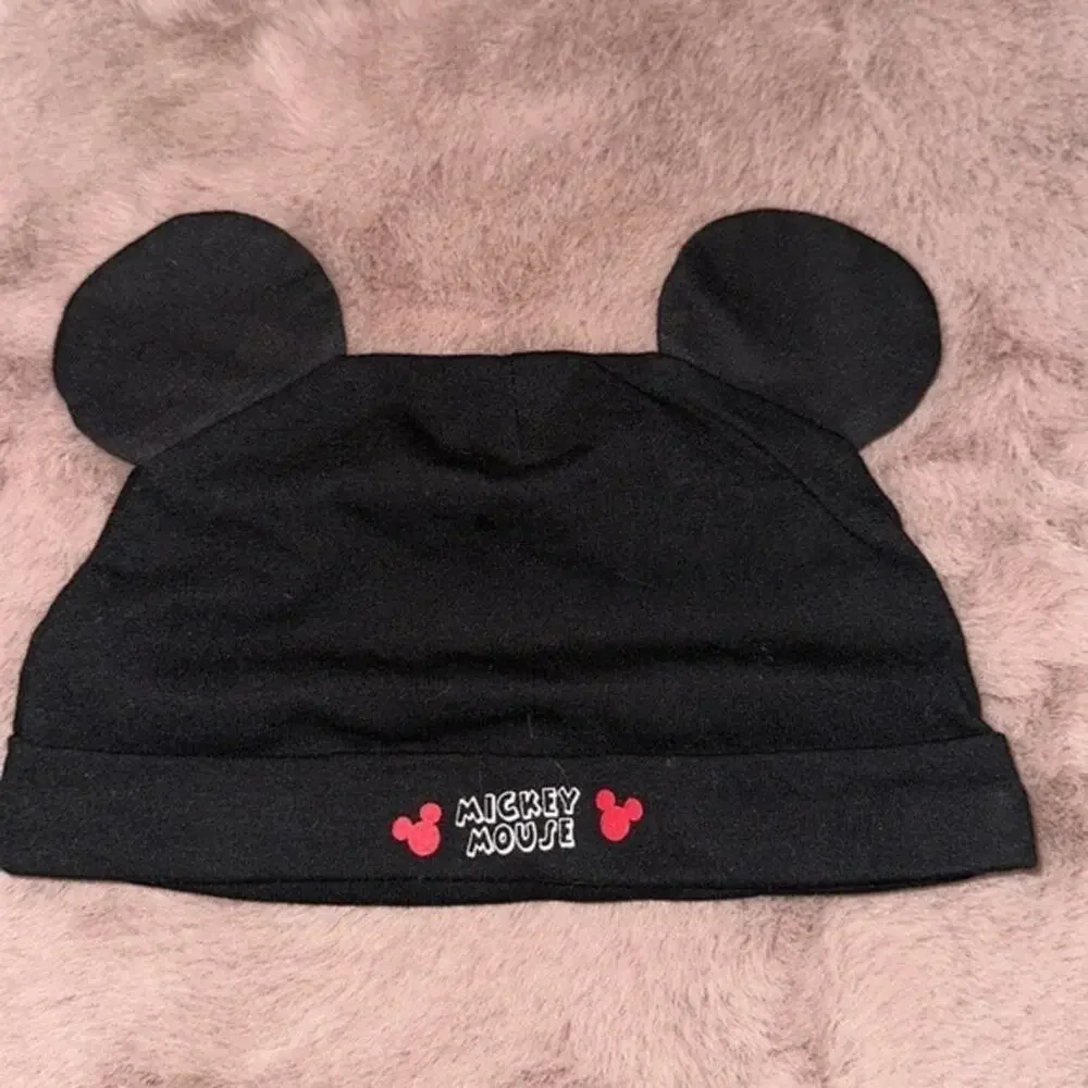 Disney Baby Black Mickey Mouse Cap with 3D Ears 18M